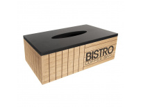 Box dřevo na papírové kapesníky Bistro