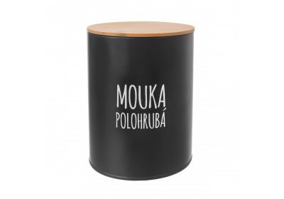 Dóza Mouka polohrubá BLACK pr. 13 cm